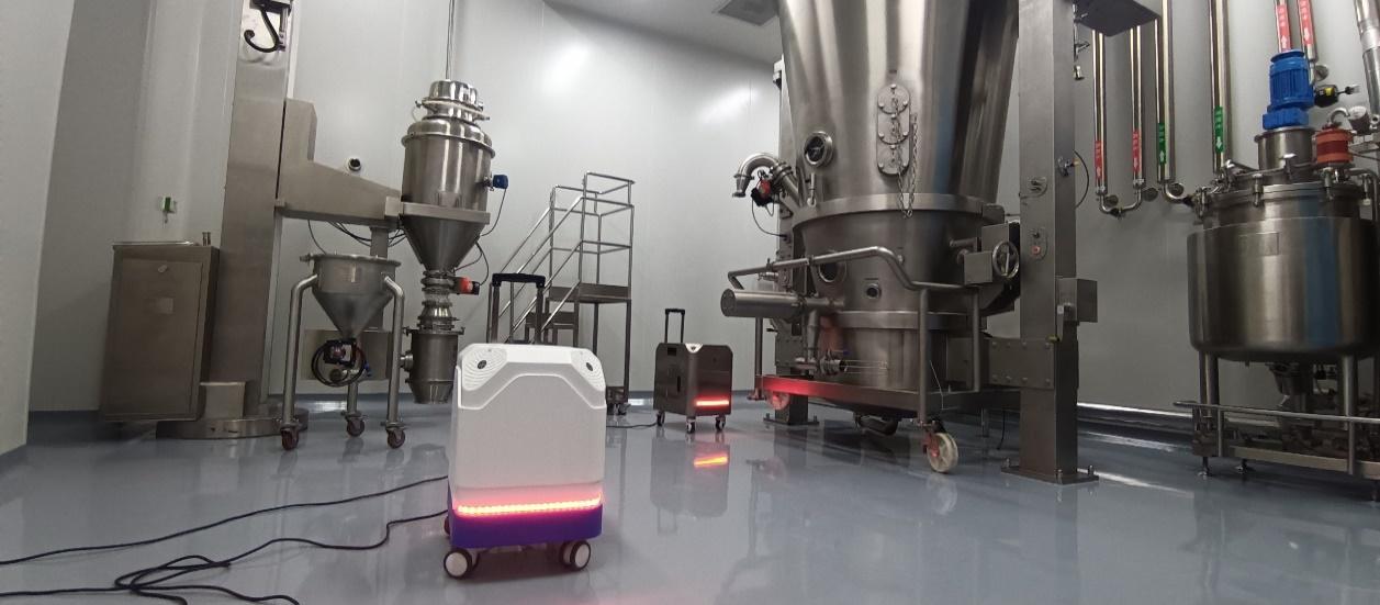 Portable equipment beside production vessels